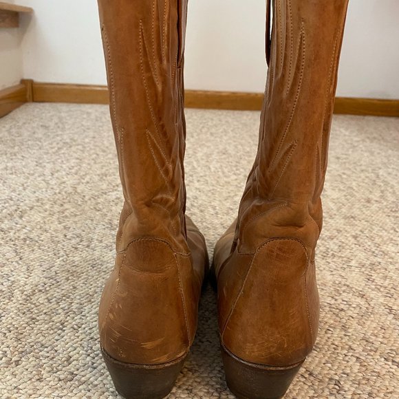 Vintage Jean Pier Clemente Brown Cowboy Boots - Picture 4 of 5